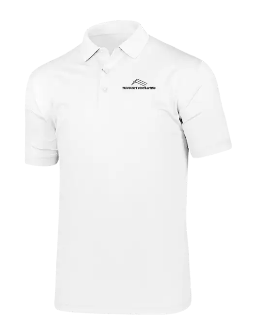 Callaway Vibrant Bright White Ventilated Polo w/Tri-County Logo