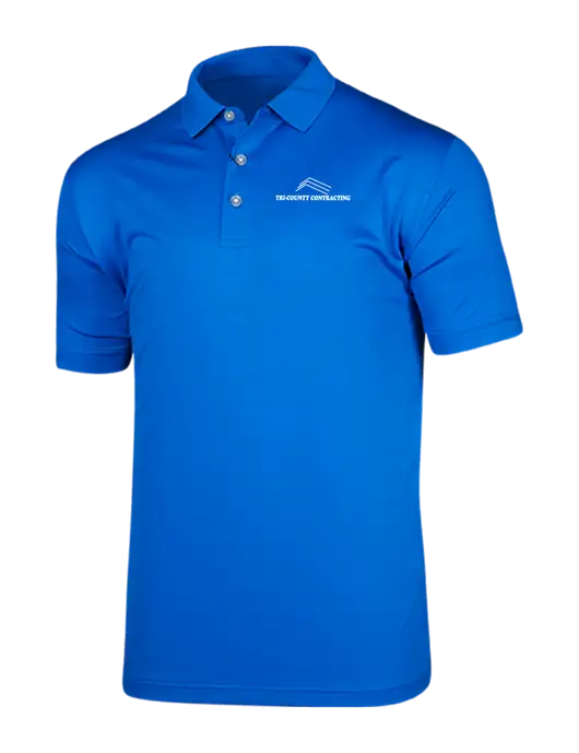Callaway Vibrant Royal Blue Ventilated Polo w/Tri-County Logo