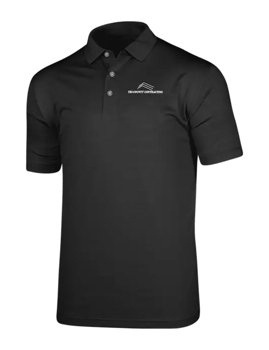 Callaway Vibrant Black Ventilated Polo w/Tri-County Logo