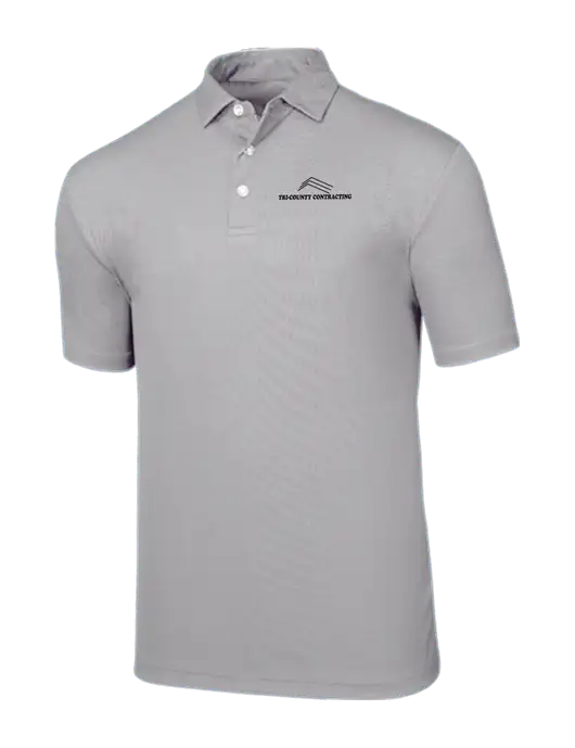 Callaway Birdseye Light Grey Polo w/Tri-County Logo