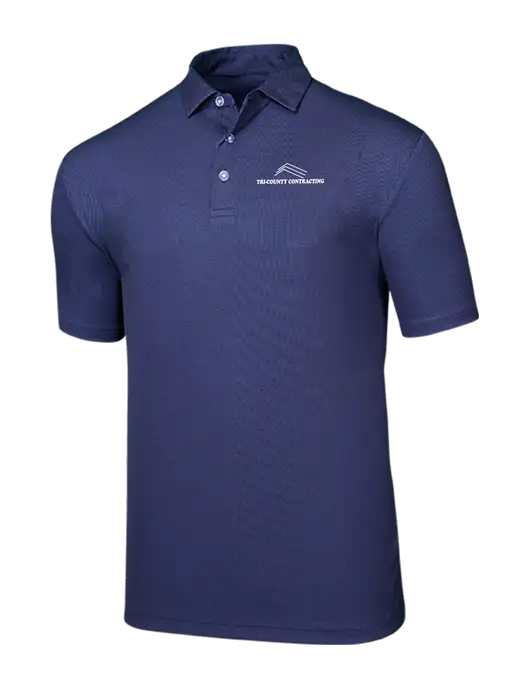 Callaway Birdseye Navy Polo w/Tri-County Logo