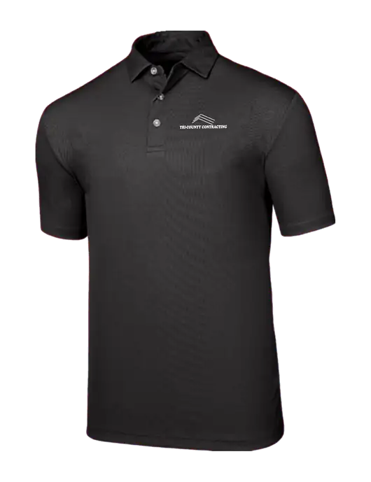 Callaway Birdseye Black Polo w/Tri-County Logo