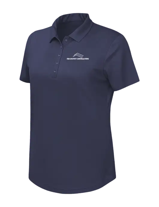 Callaway Womens Birdseye Navy Polo w/Tri-County Logo