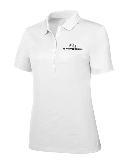 Callaway Womens Ottoman Bright White Polo w/Tri-County Logo