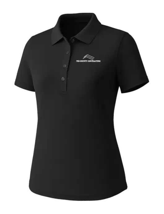 Callaway Womens Core Black Performance Polo w/Tri-County Logo