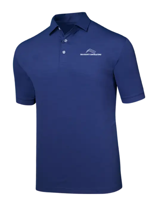 Callaway Navy Fashion Tonal Polo w/Tri-County Logo