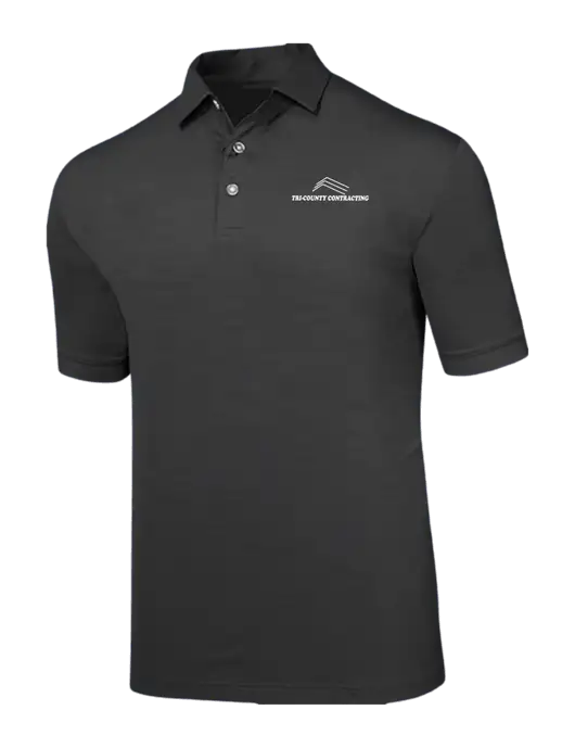 Callaway Black Fashion Tonal Polo w/Tri-County Logo