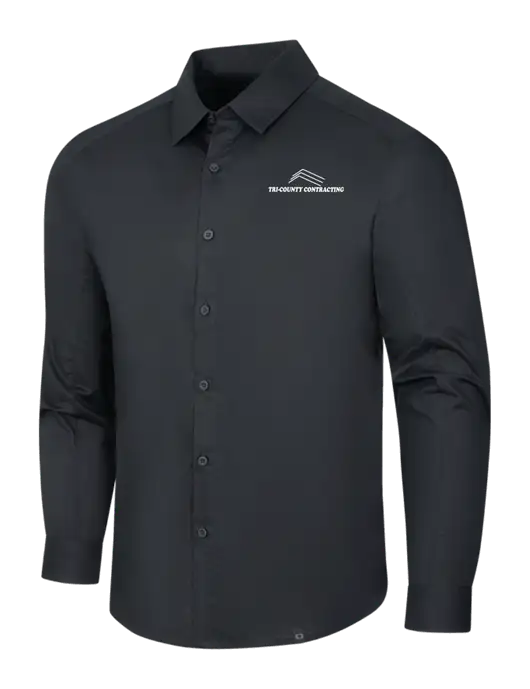 OGIO Black Commuter Woven Shirt w/Tri-County Logo