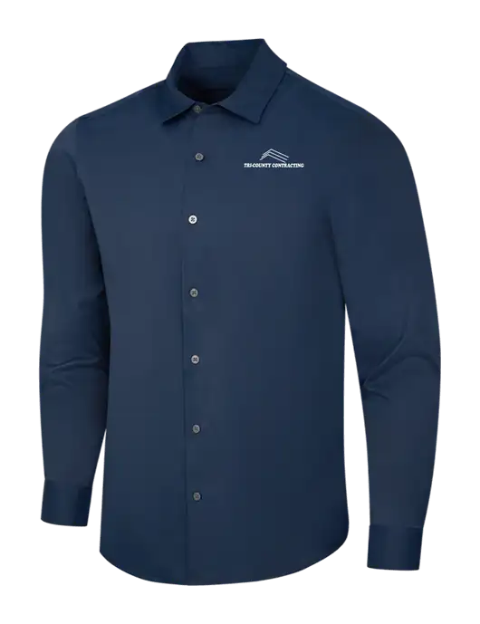 Navy City Stretch Shirt w/Tri-County Logo
