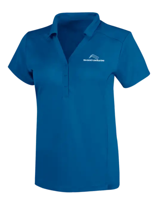 OGIO Royal Blue Womens Framework Polo w/Tri-County Logo
