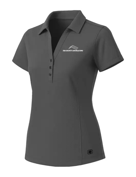 OGIO Womens Medium Grey ONYX Polo w/Tri-County Logo