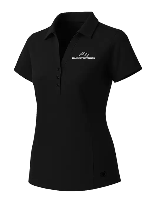 OGIO Womens Blacktop ONYX Polo w/Tri-County Logo