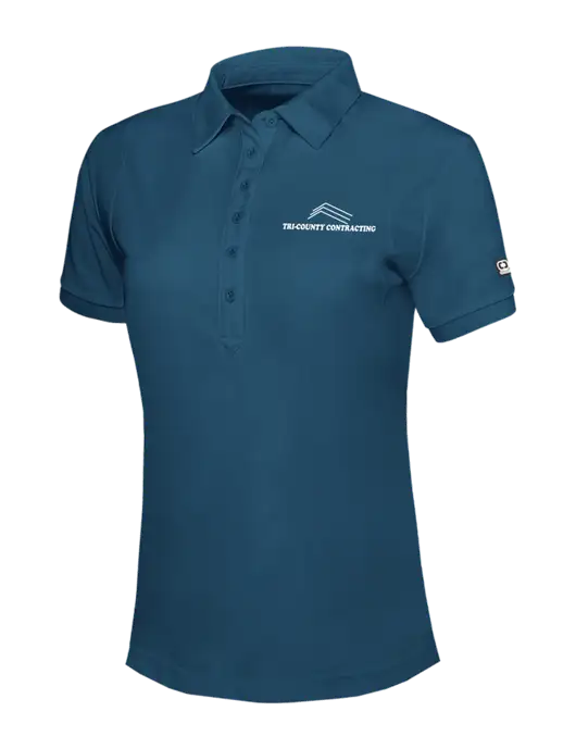 OGIO Womens Light Navy Jewel Polo w/Tri-County Logo