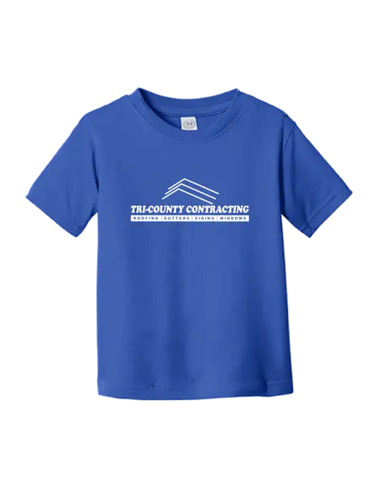 Rabbit Skins Royal Toddler Fine Jersey Tee w/Tri-County Logo