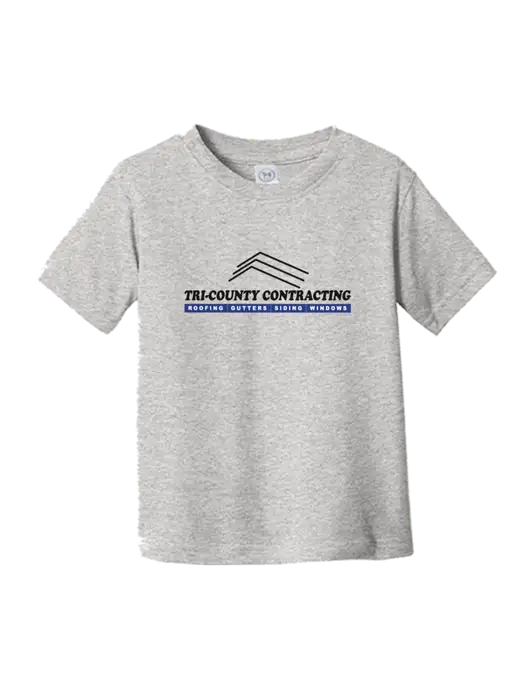 Rabbit Skins Light Grey Heather Toddler Fine Jersey Tee w/Tri-County Logo