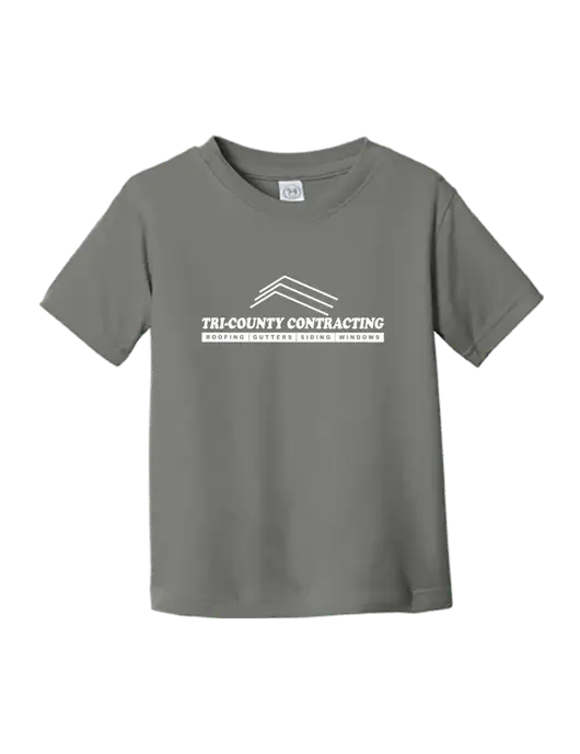 Rabbit Skins Charcoal Toddler Fine Jersey Tee w/Tri-County Logo