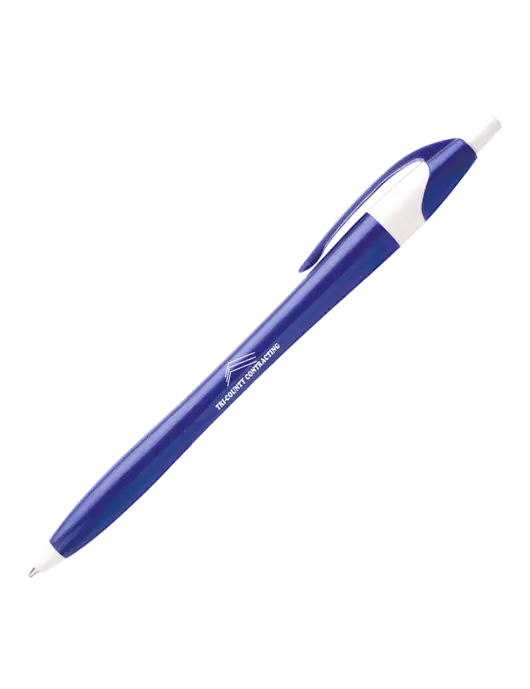 Novella Royal/White Executive Pen - Blue Ink w/Tri-County Logo