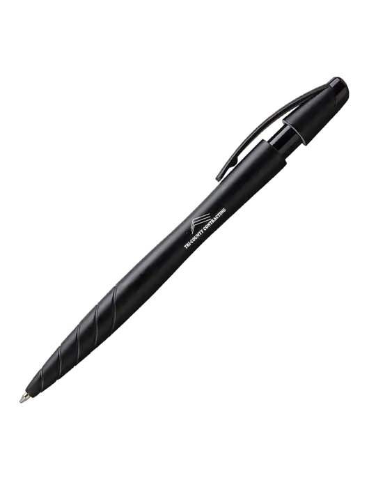 Awali Black Metallic Pen - Black Ink w/Tri-County Logo
