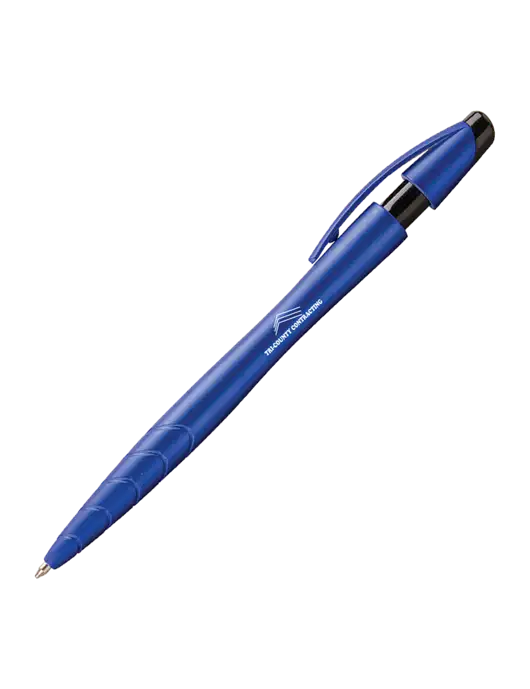 Awali Blue Metallic Pen - Black Ink w/Tri-County Logo