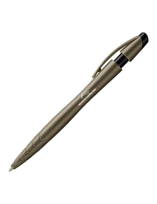 Awali Grey Metallic Pen - Black Ink w/Tri-County Logo