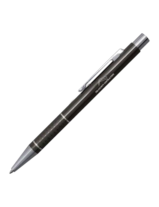 St George Gunmetal Pen - Blue Ink w/Tri-County Logo