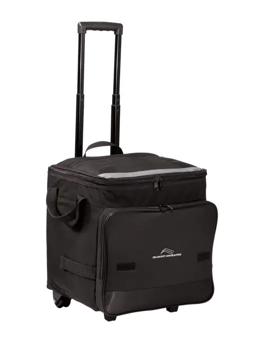 Black Rolling Cooler w/Tri-County Logo