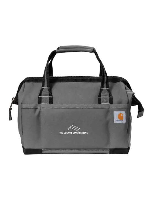 Carhartt Foundry Series 14” Grey Tool Bag w/Tri-County Logo