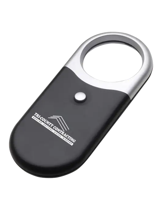 Compact Black Magnifier Light w/Tri-County Logo