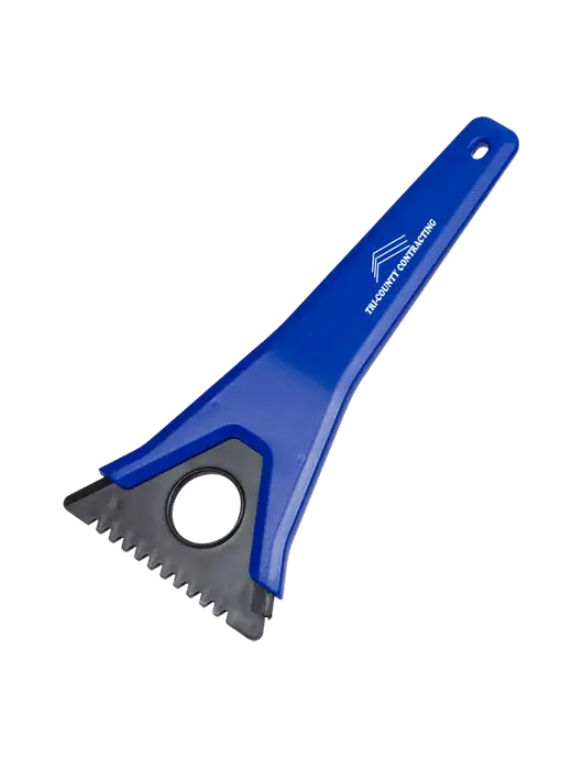 TriBlade Blue Windshield Scraper w/Tri-County Logo