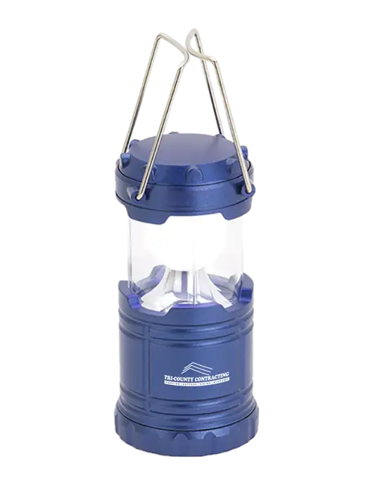 Blue Mini Retro Lantern w/Tri-County Logo
