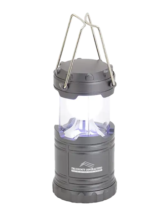 Gunmetal Mini Retro Lantern w/Tri-County Logo