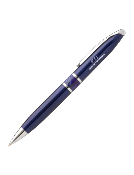 Illusion Navy Pen - Black Ink w/Tri-County Logo