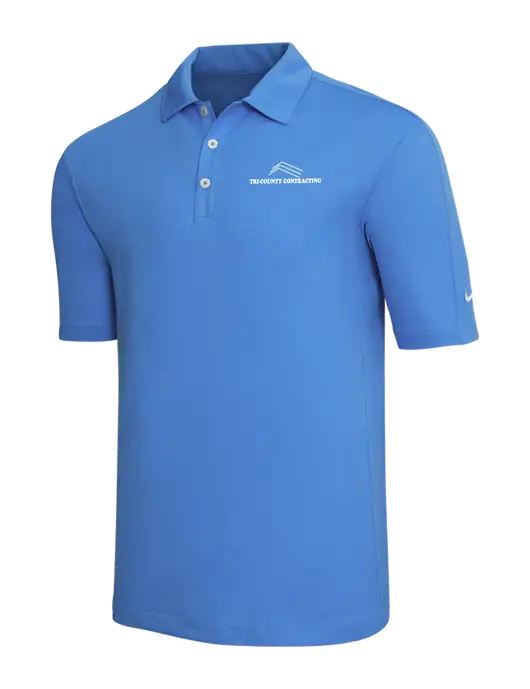 Nike Light Royal Blue Tech Sport Dri-FIT Polo w/Tri-County Logo