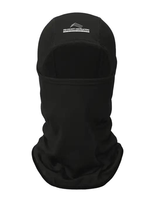 Black CornerStone Smooth Fleece Face Mask w/Tri-County Logo