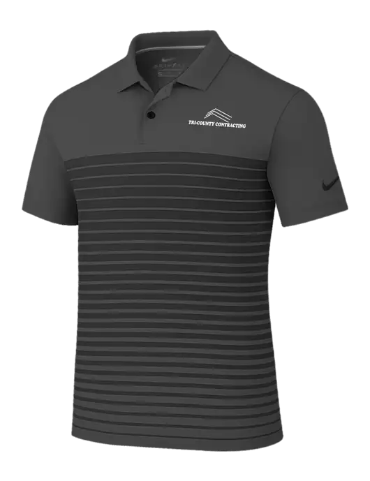 Nike Dark Grey Dri-FIT Vapor Block Polo w/Tri-County Logo