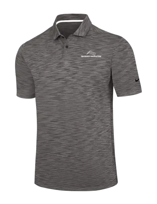 Nike Dark Grey Dri-FIT Vapor Space Dyed Polo w/Tri-County Logo