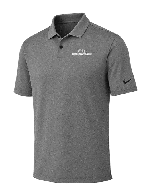 Nike Dark Grey Heather Dri-FIT Vapor Polo w/Tri-County Logo