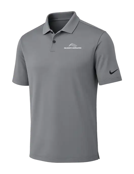 Nike Medium Grey Dri-FIT Vapor Polo w/Tri-County Logo