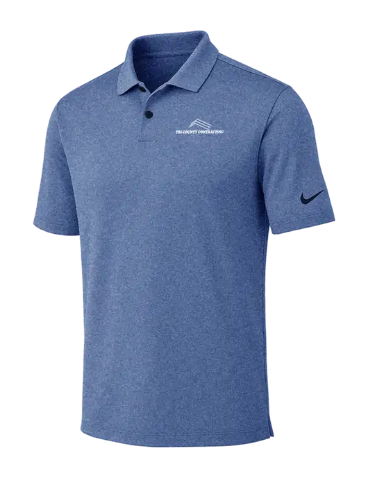 Nike Dark Royal Heather Dri-FIT Vapor Polo w/Tri-County Logo