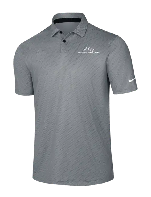 Nike Medium Grey Vapor Dash Polo w/Tri-County Logo
