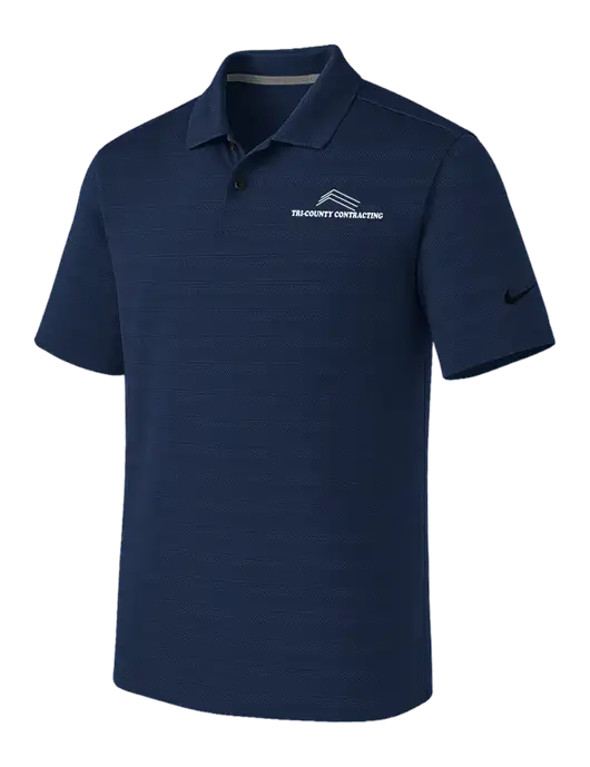 Nike Navy Dri-FIT Vapor Jacquard Polo w/Tri-County Logo