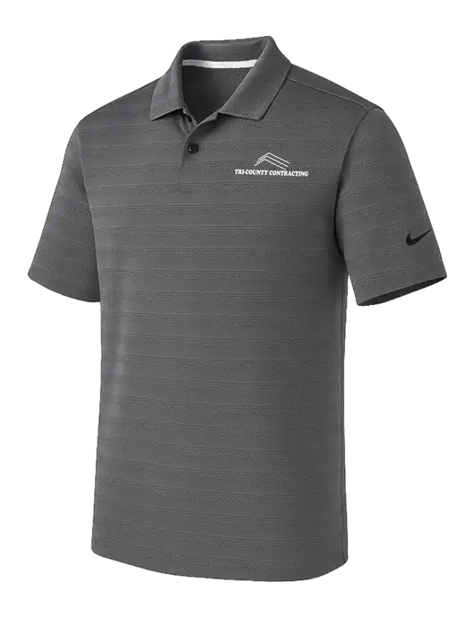 Nike Dark Medium Grey Dri-FIT Vapor Jacquard Polo w/Tri-County Logo