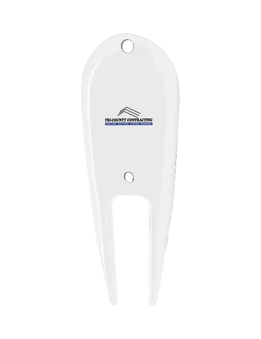 White Divot Tool w/Tri-County Logo