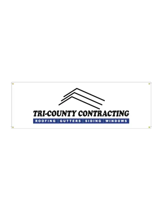 Vinyl Banner 72" x 24"  w/Tri-County Logo