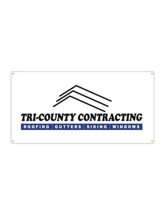 Vinyl Banner 96" x 48" w/Tri-County Logo