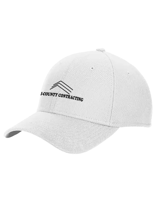 New Era Diamond Era White Stretch Cap w/Tri-County Logo