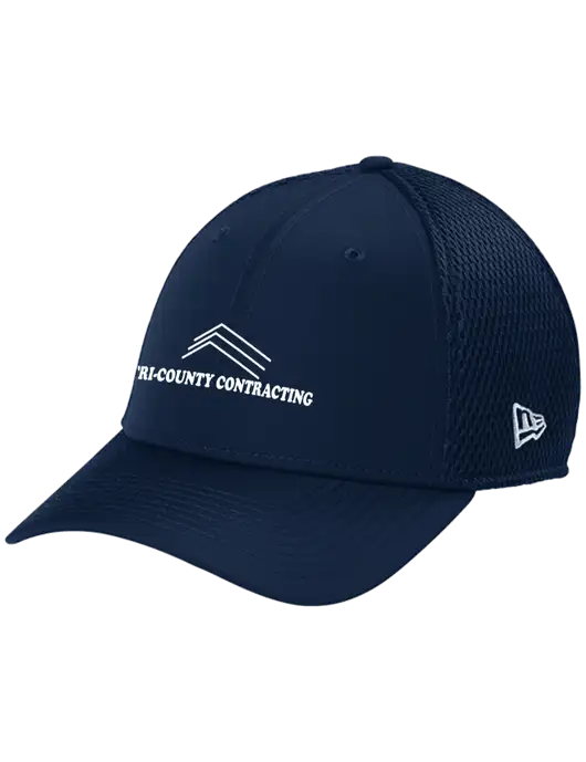 New Era 39THIRTY Performance Stretch Dark Navy Mesh Cap w/Tri-County Logo