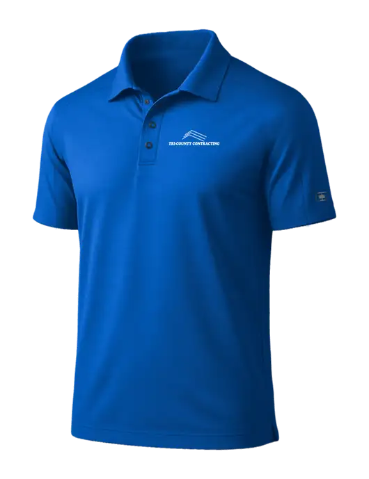 OGIO Linear Royal Blue Polo w/Tri-County Logo