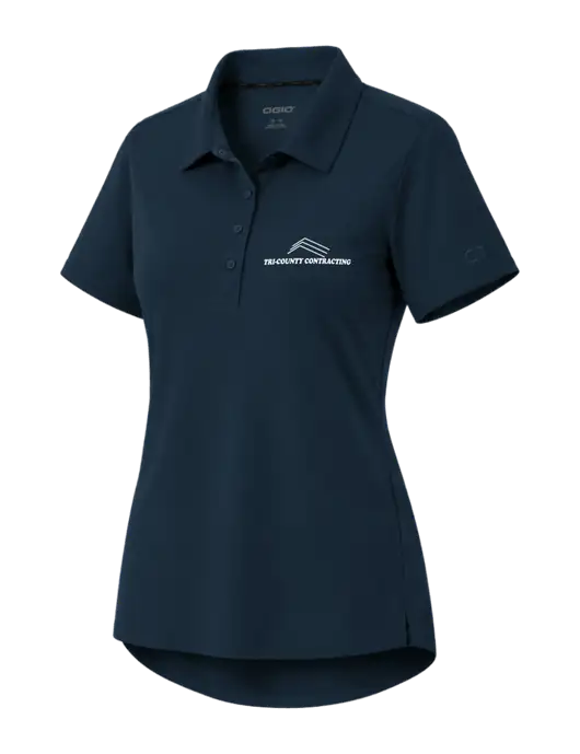 OGIO Womens Envision Dark Navy Polo w/Tri-County Logo