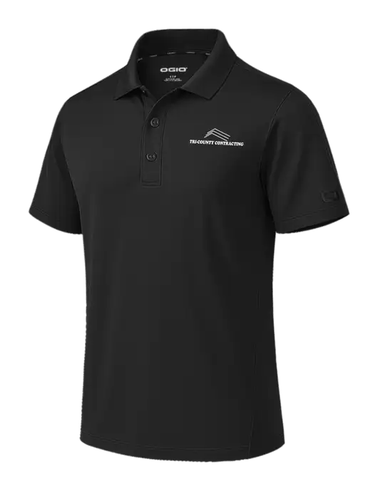 OGIO Envision Black Polo w/Tri-County Logo